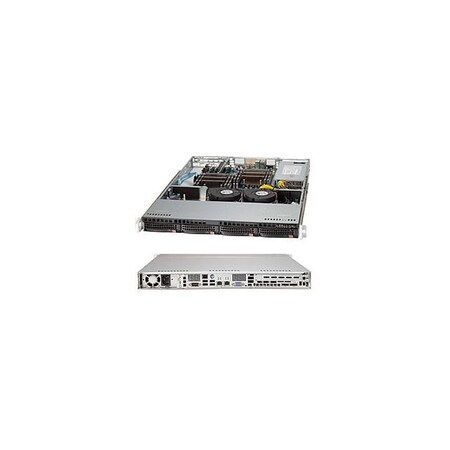 Supermicro SuperChassis 600W 1U Rackmount Server Chassis (Black), CSE-813T-600CB CSE-813T-600CB